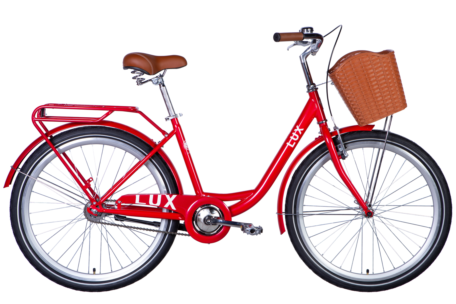 Фотографія Велосипед Dorozhnik LUX 26" розмір М рама 17 2024 Червоний